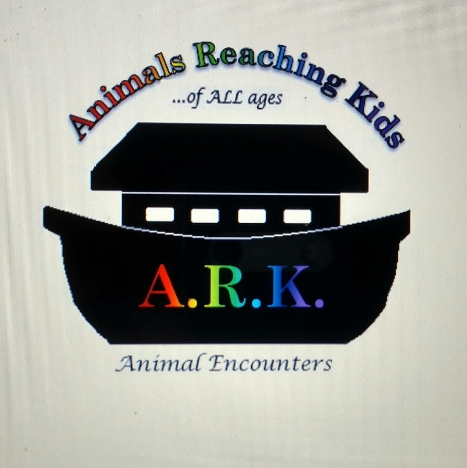 Black ark with A.R.K. printed in multi colors on side.
