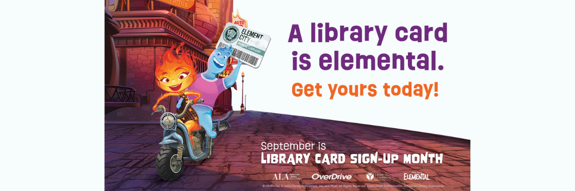 Library Card Sign up Month Slide