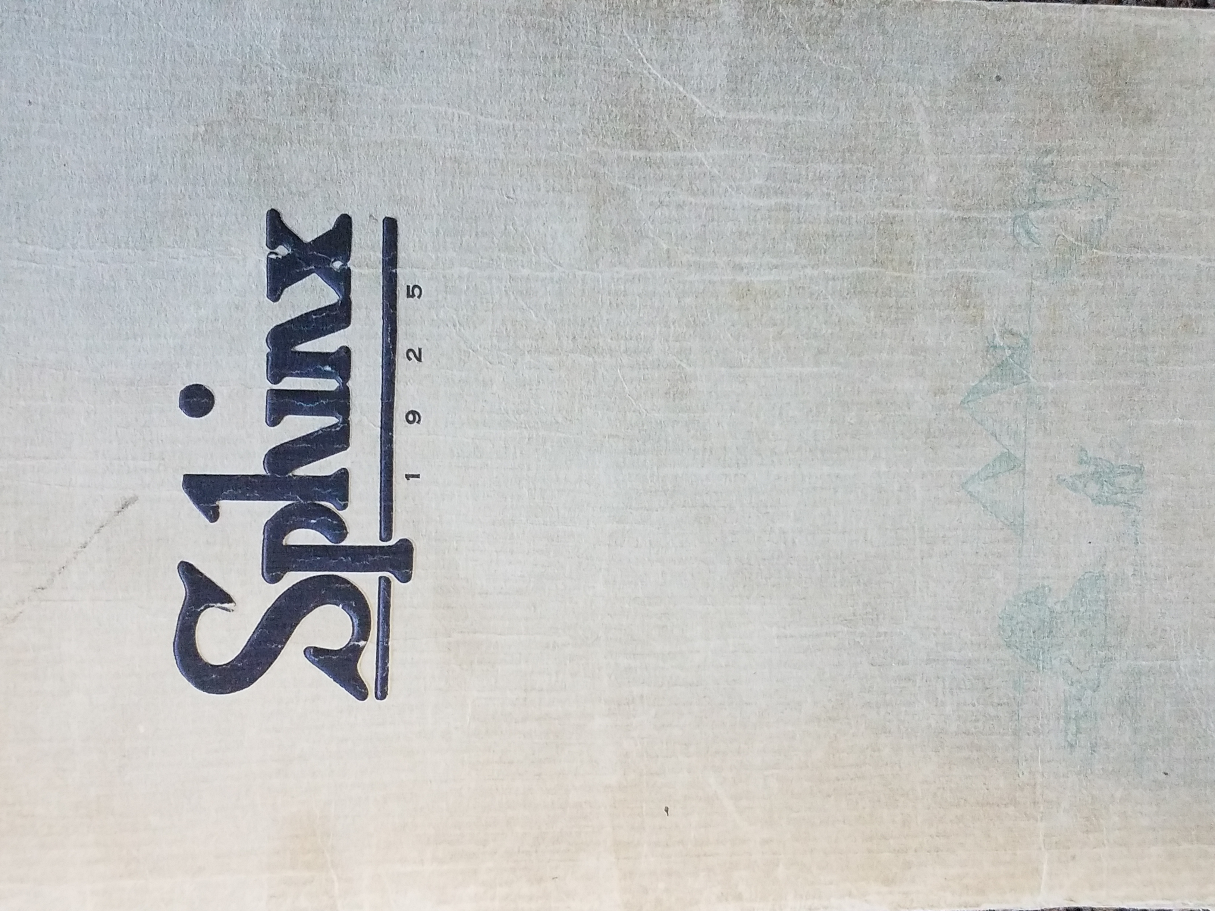 Spinx 1925 Book cover.