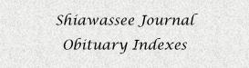 Morrice Clipper, Perry Journal, Shiawassee County Journal obituaries index 1813-1959 