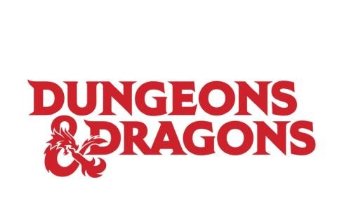 Dungeons and Dragons Game in red lettering