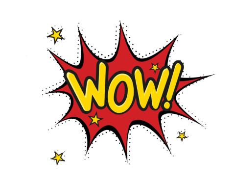 image of word WOW