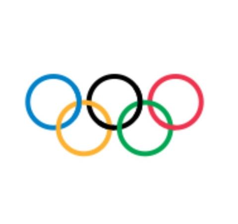 colored Olympic rings