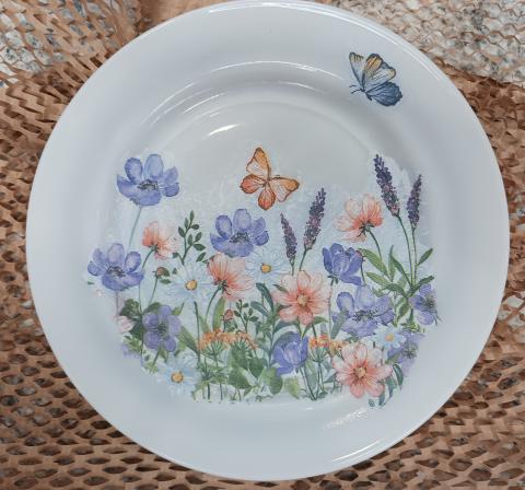 floral decorative plate