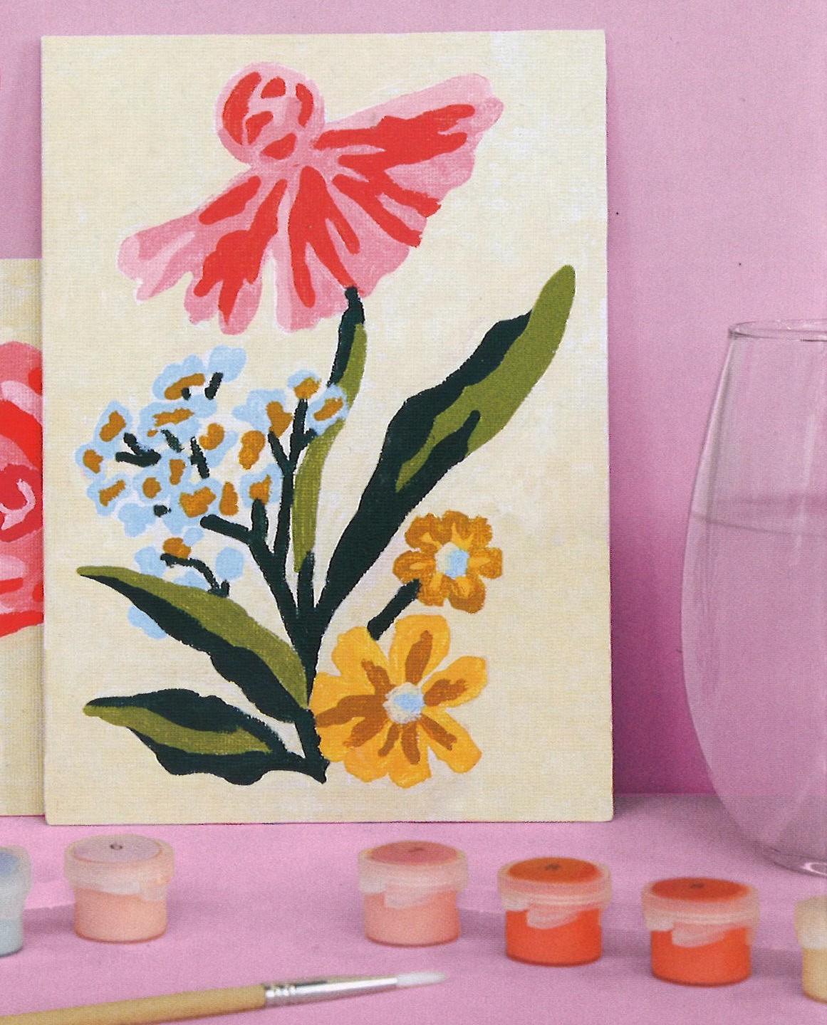 floral canvas painting