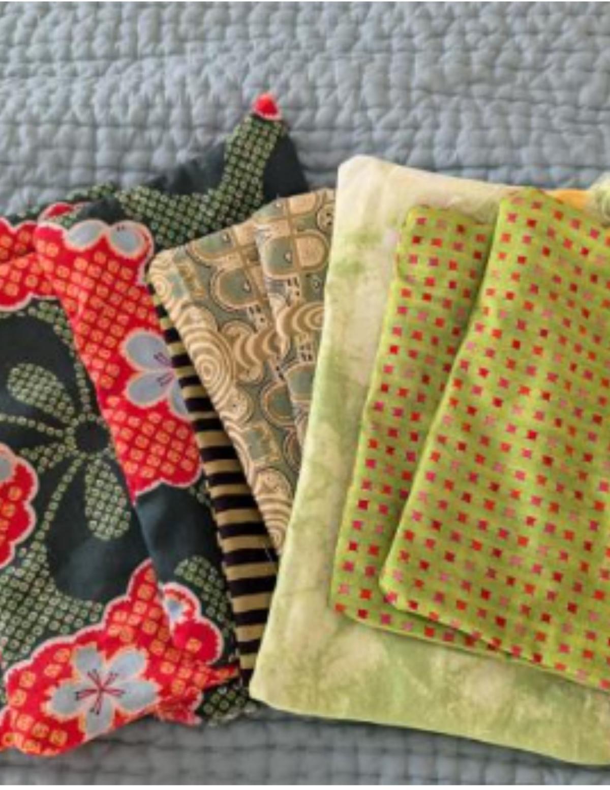 colorful herb filled pads