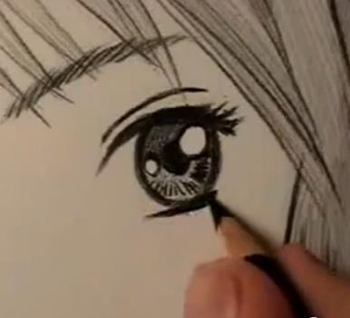 line drawing of and eye