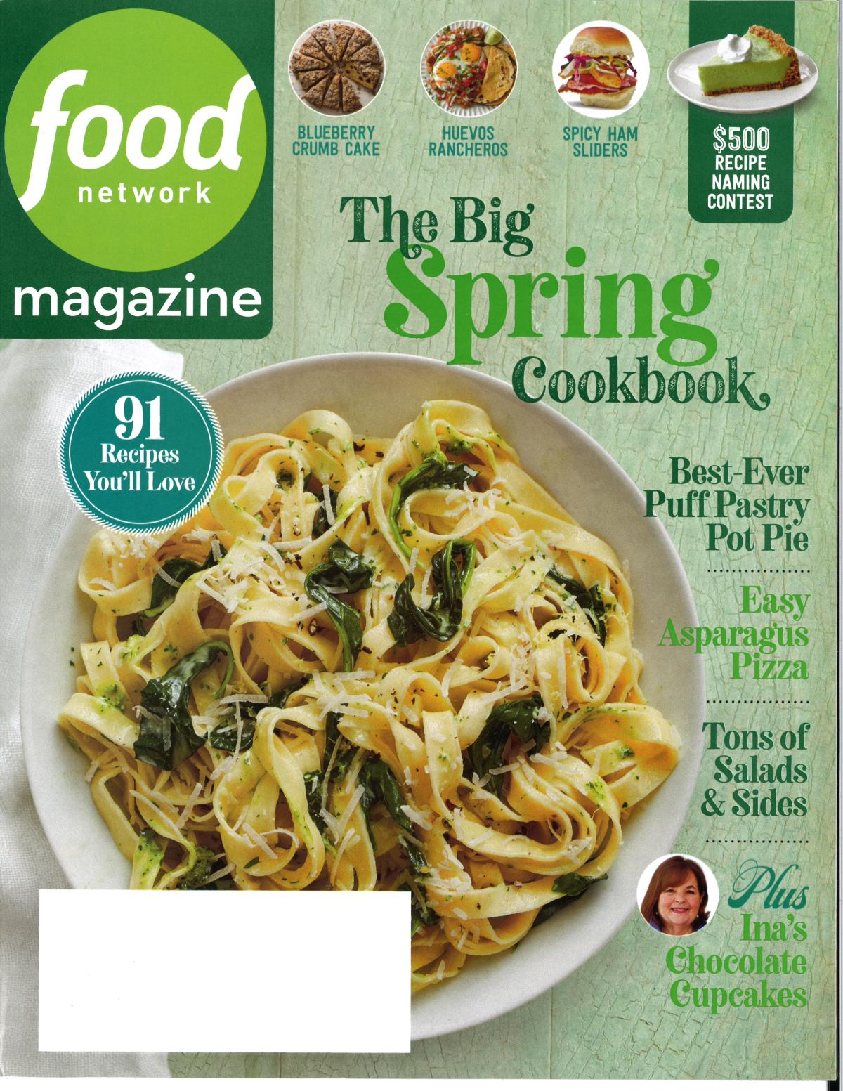 Cover of the Food Network's The Big Spring Cookbook.