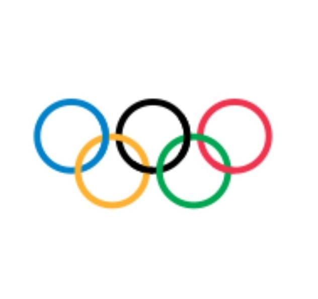 colored Olympic rings