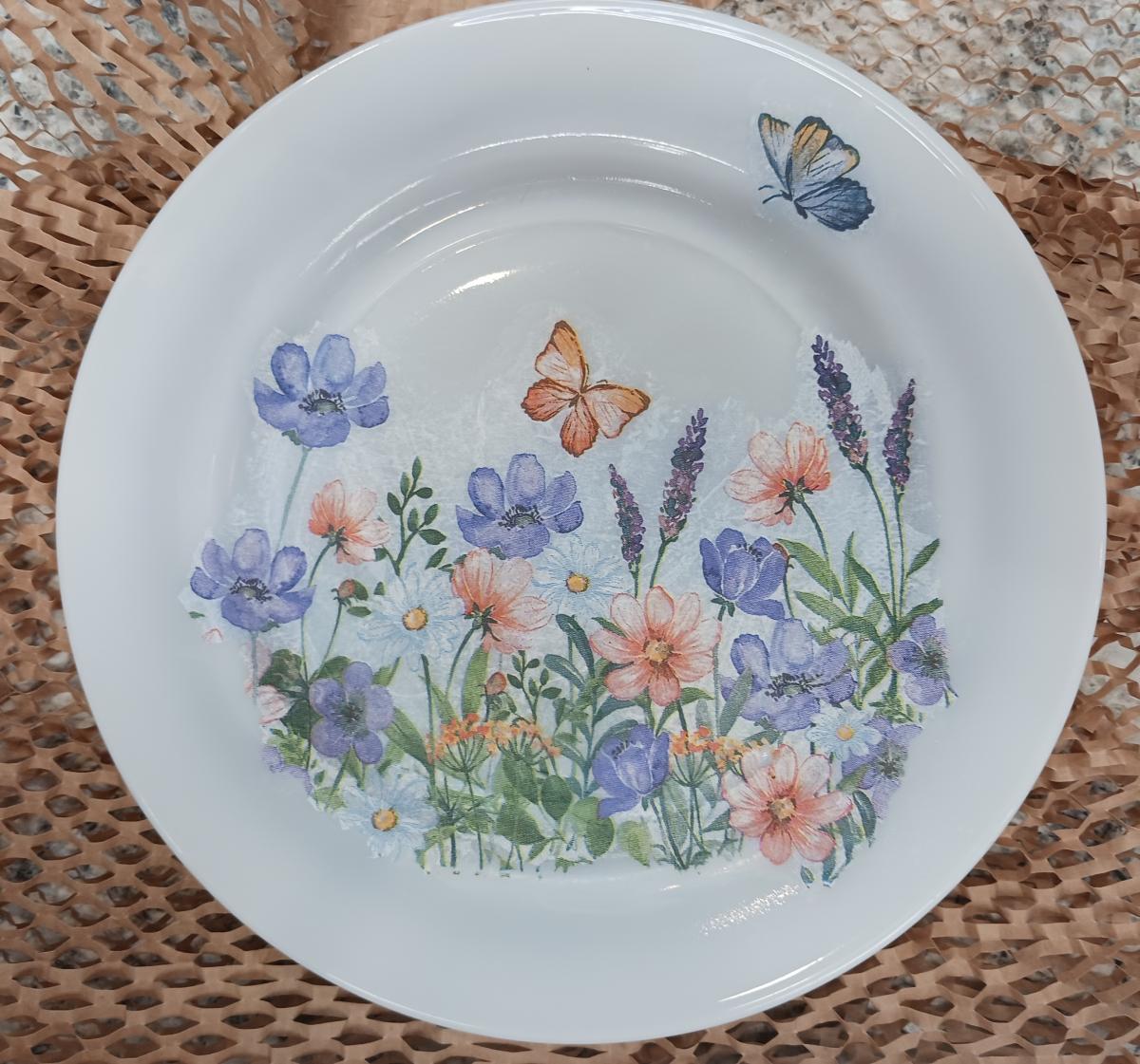 floral decorative plate